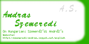 andras szemeredi business card